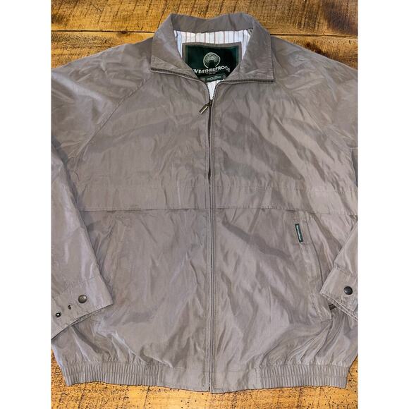 Mens Weatherproof Tan Khaki Vintage‎ Long Sleeve Jacket Pockets Size XL - Picture 1 of 11